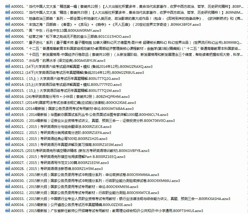 《亚马逊原版电子书》1-500本[azw3]-006分享网